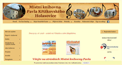 Desktop Screenshot of knihovnaholasovice.info