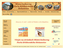 Tablet Screenshot of knihovnaholasovice.info